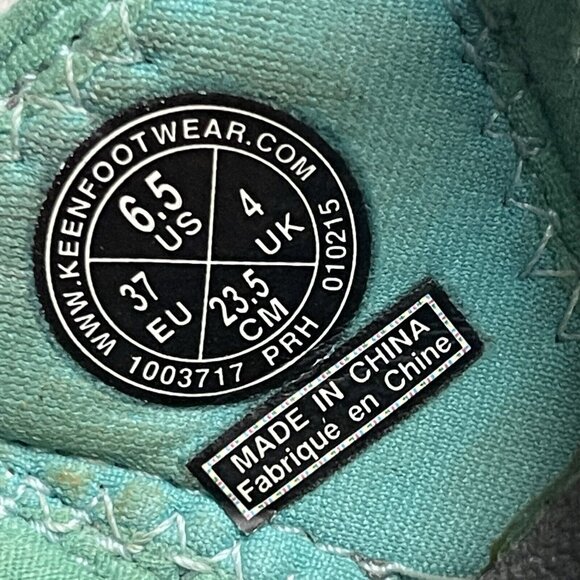 Keen Whisper Fisherman Sandals Womens 6.5 Grey Teal Strappy Vacation Casual - Picture 7 of 7